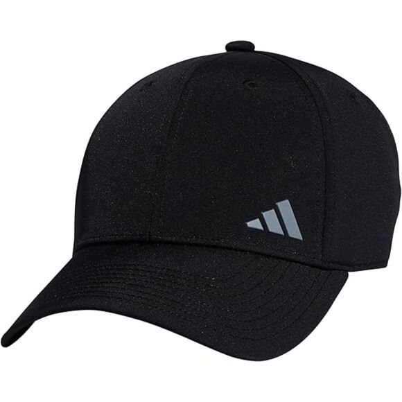 Womens Black Backless Ponytail Grey Logo Adjustable Elastic Classic Baseball Cap